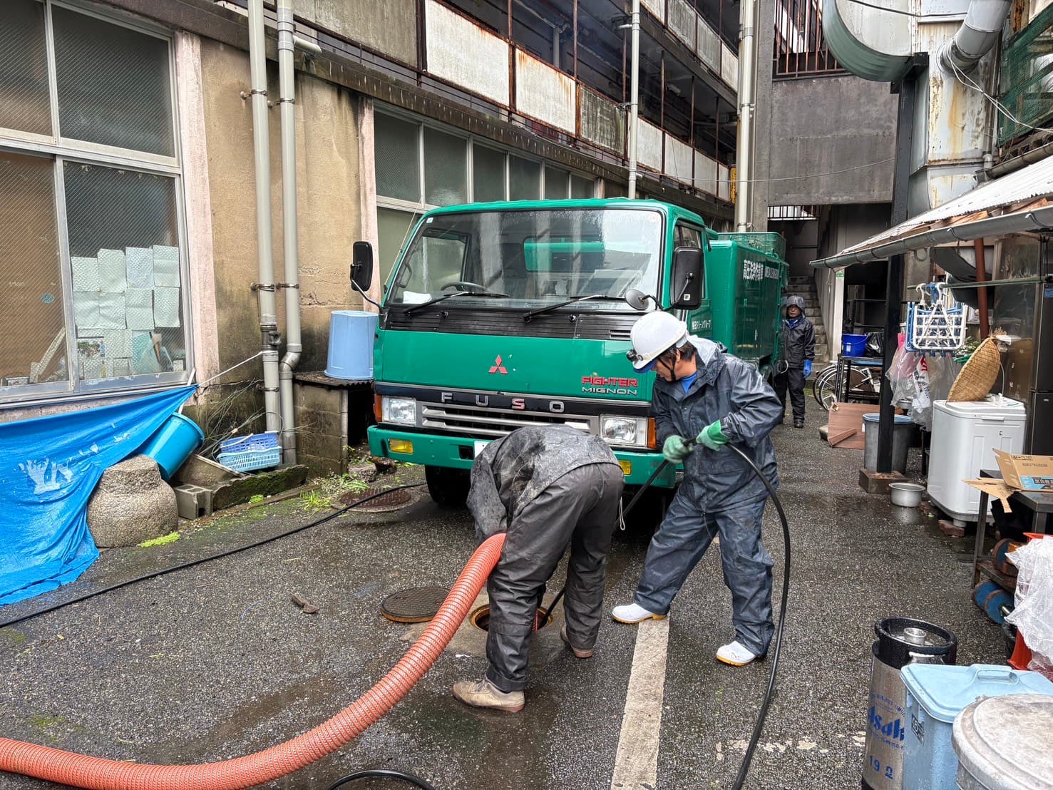 管内高圧洗浄作業 3