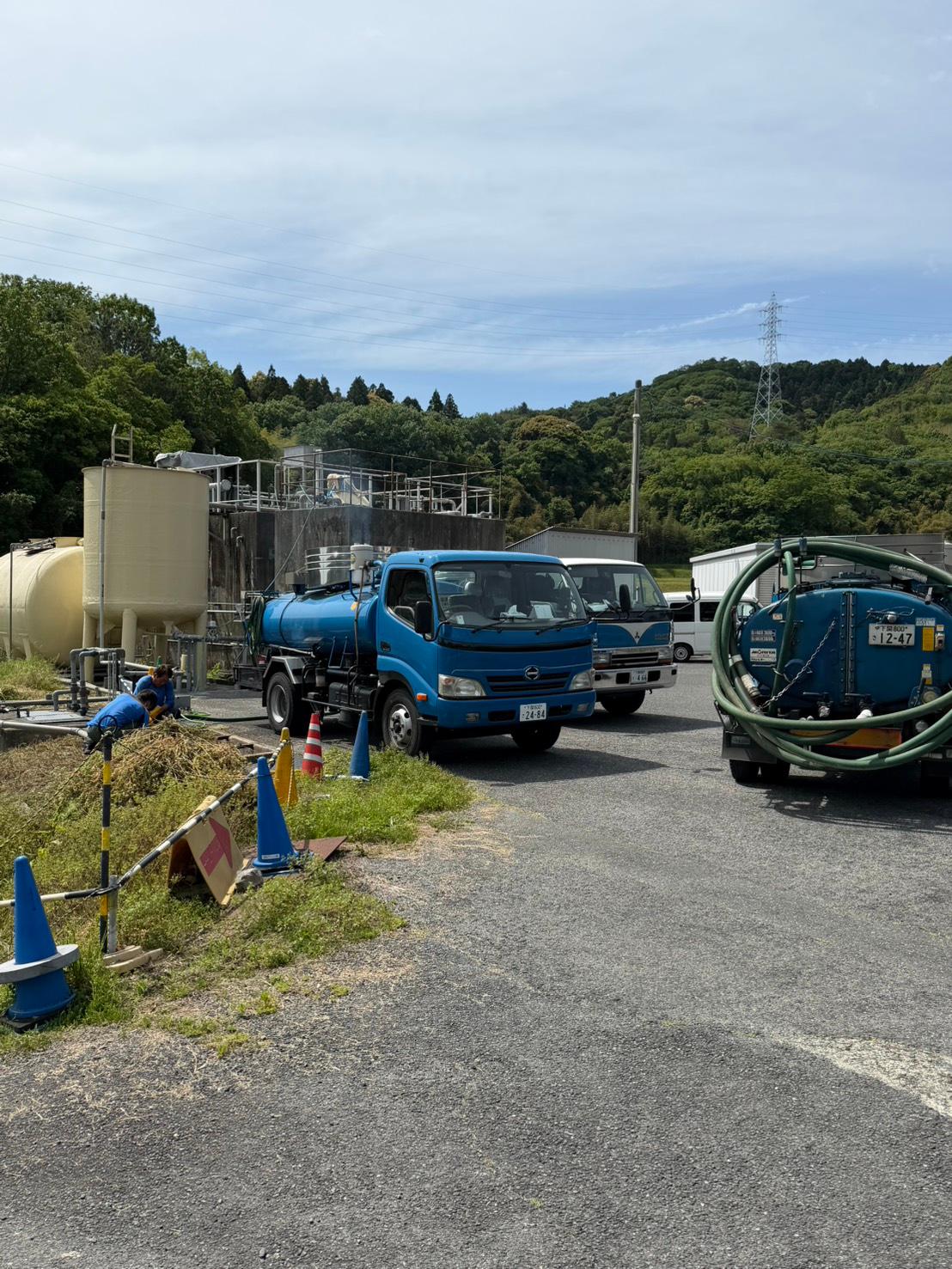 産廃汚泥引抜き作業 2