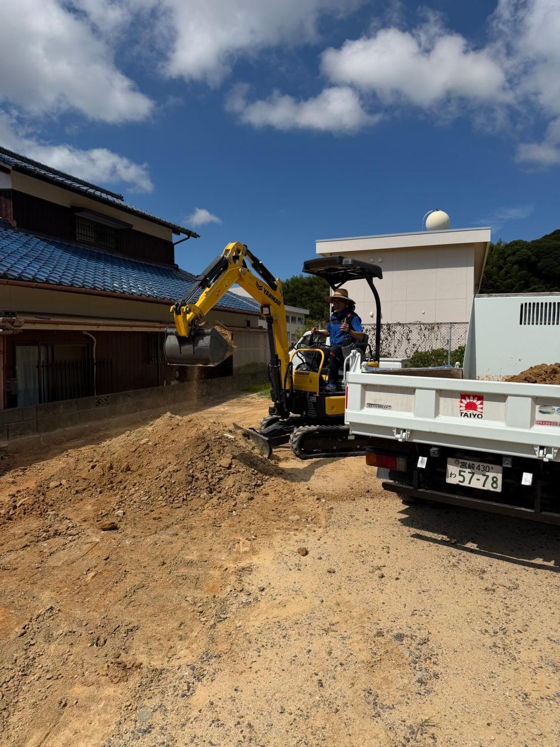 宅地用地、整地作業の様子 2026年7月
